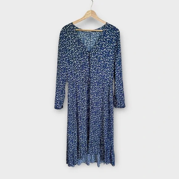 Rails Jade Maxi Dress in Navy Ditsy Floral, size L - Picture 3 of 8